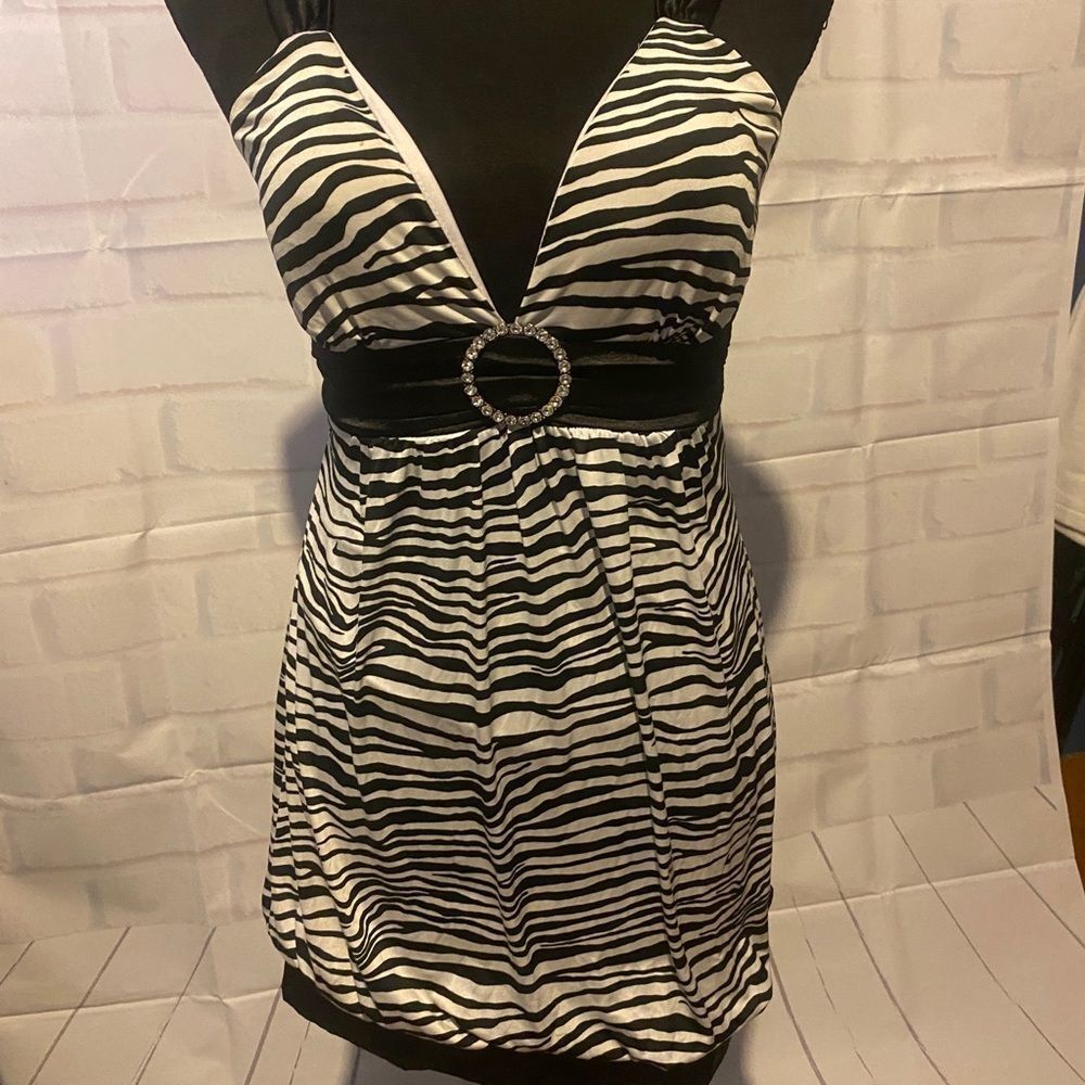 ZEBRA PRINT MINI DRESS​​